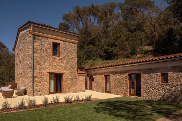 Habitación de lujo en Mas Salagros, ecoresort en Barcelona